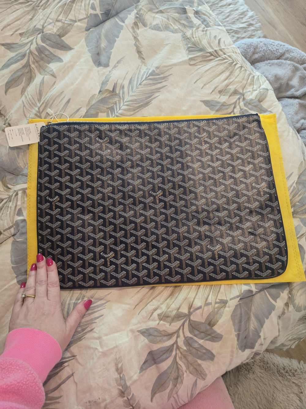 Goyard XL Senat Pouch Dark Blue So Cyoot